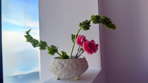 Ikebana Arrangement - Bending Toward Joy