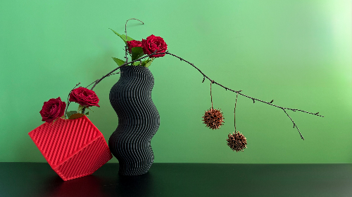Ikebana Arrangement - Suspended Between Fire and Stillness