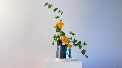 Ikebana Arrangement - A Cheerful Little Garden Adventure